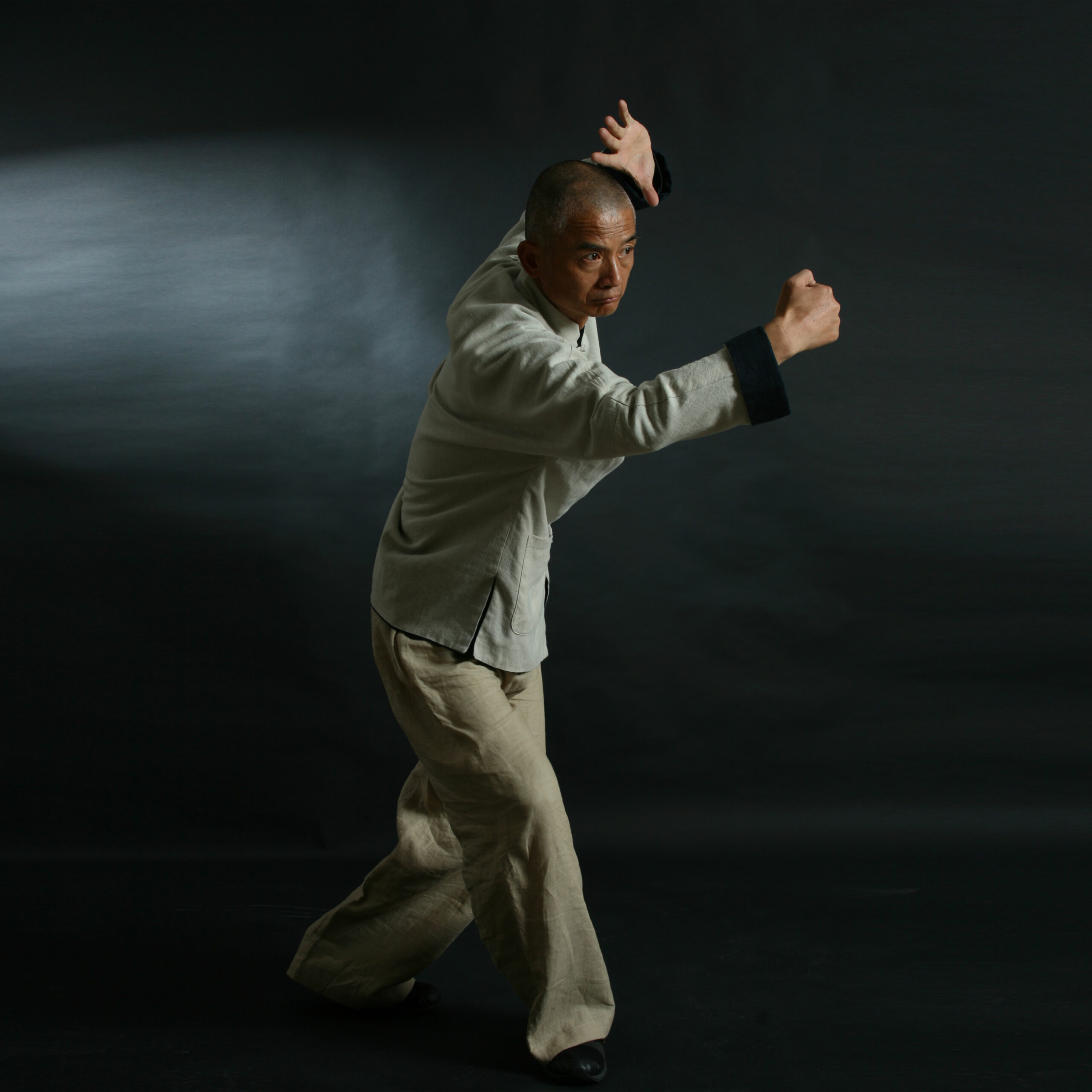 Il maestro Wang pratica Taijiquan